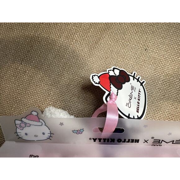 Creme Shop HELLO KITTY Plush Teddy Strawberry Latte Spa Headband - Picture 7 of 9